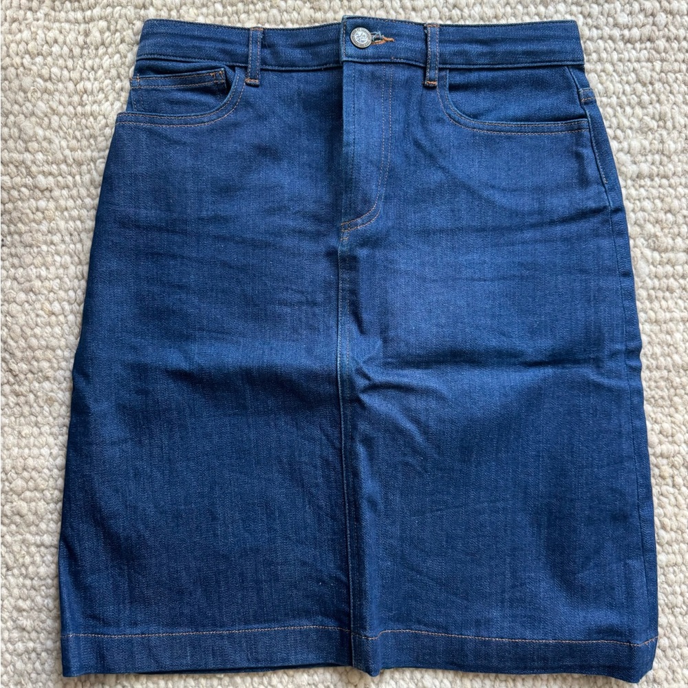 A.P.C. denim mid-length skirt size 36